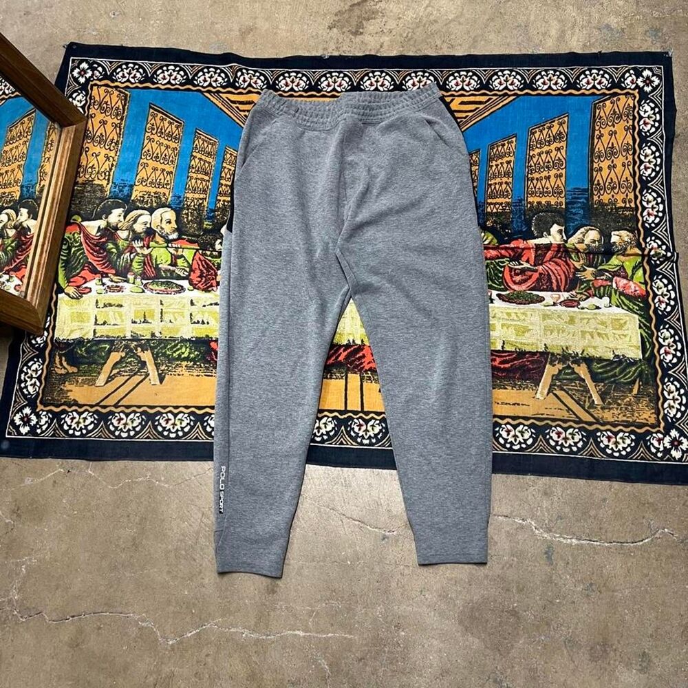 Grey polo Ralph Lauren sweatpants joggers Size XL performance stretch modern